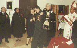 Johannes Lagleder during his admission as an Honorary Dedicated Member on 3 September 1996