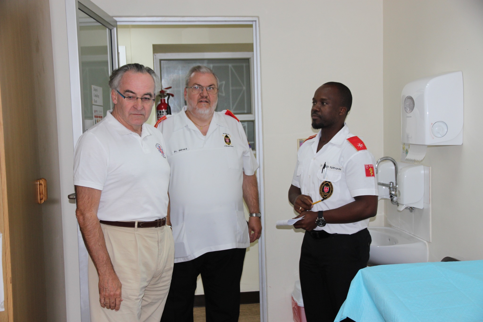 Dominique Prince de La Rochefoucauld-Montbel touring Blessed Gérard's Hospice