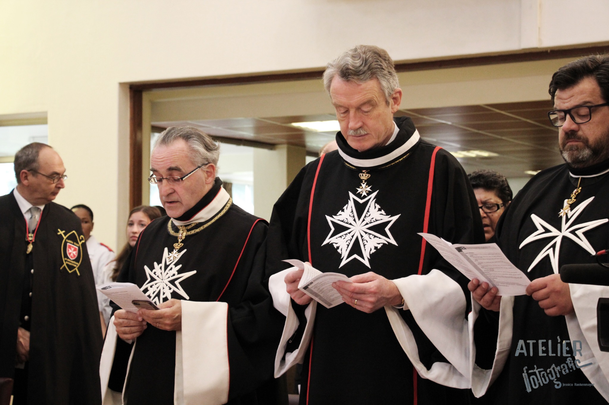 Dominique Prince de La Rochefoucauld-Montbel participating in the liturgical celebration