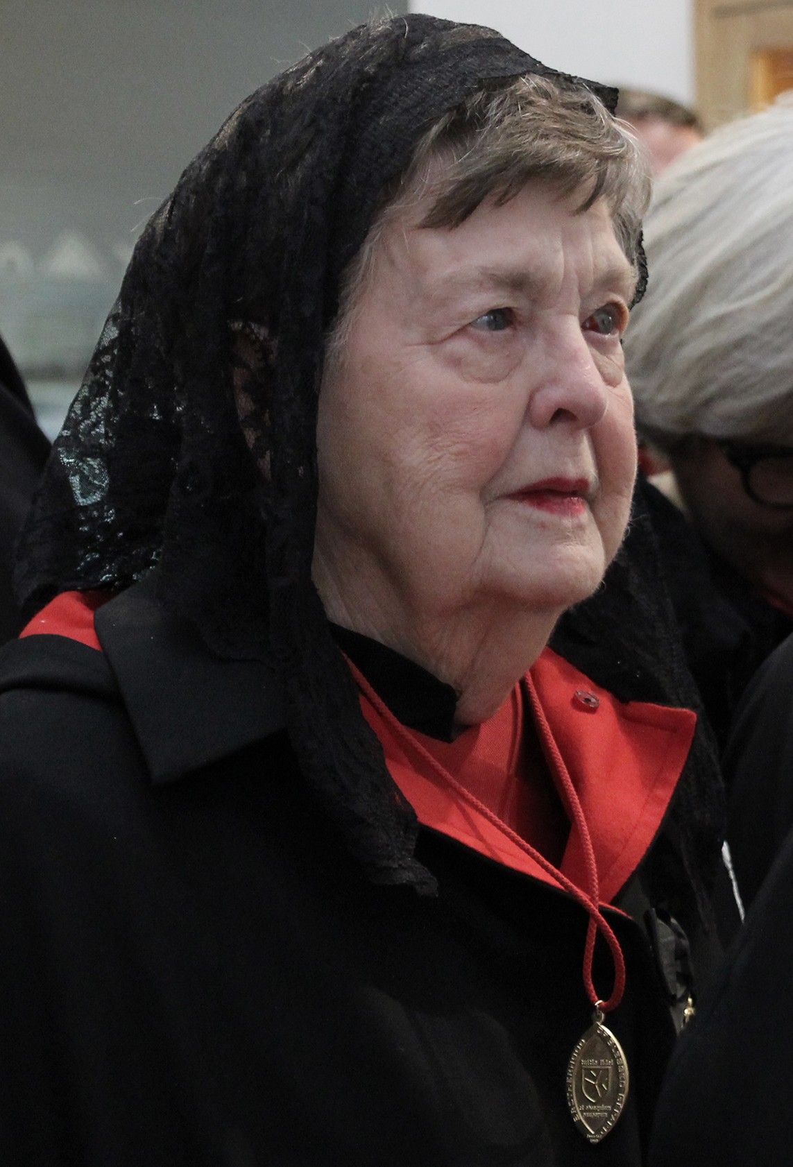 Yvonne Joye Renaud in the robes of a Dame of Magistral Grace
