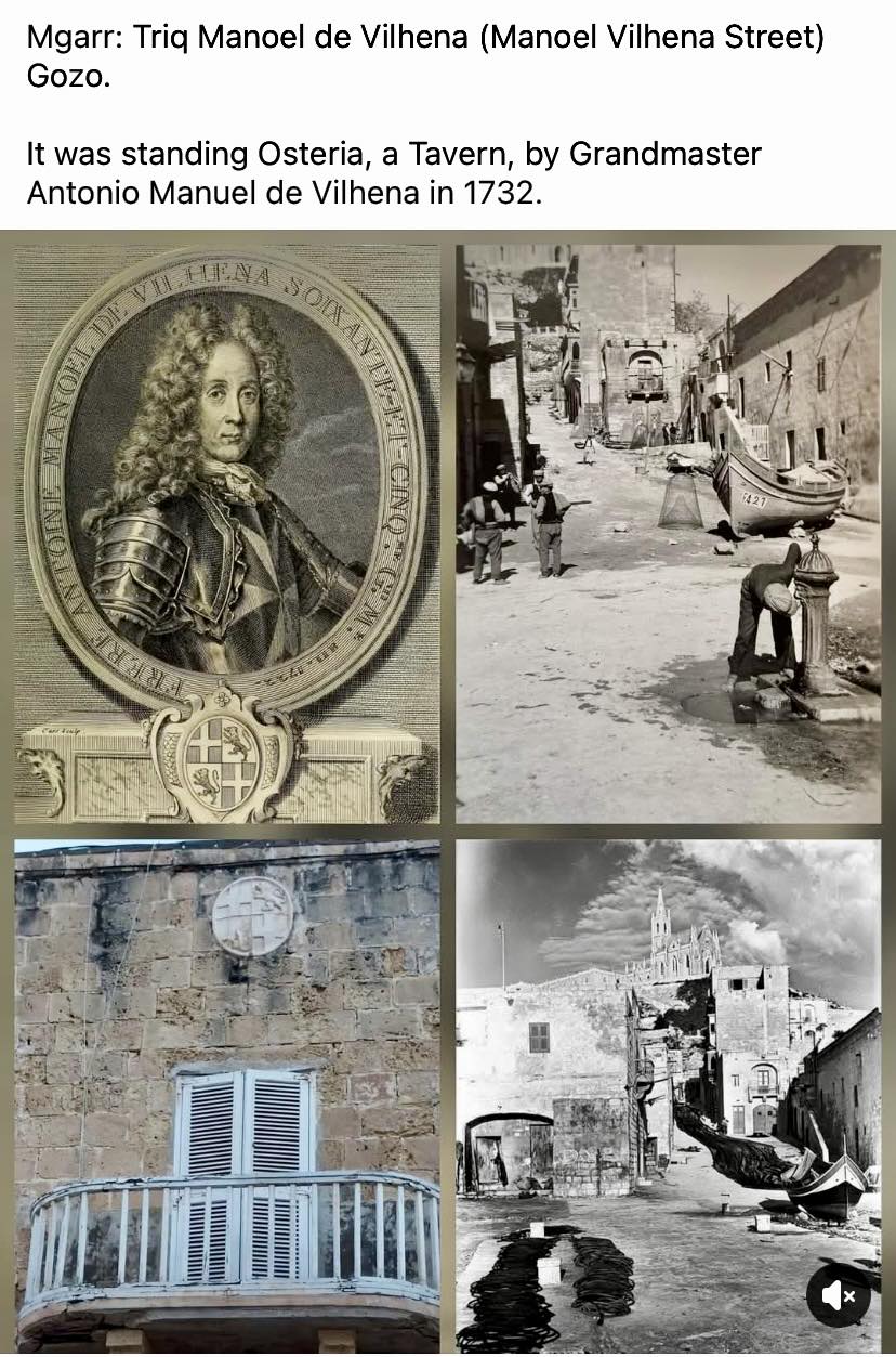 Illustrated historical page of Antonio Manoel de Vilhena