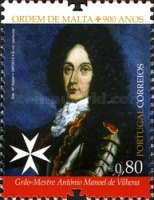 Portrait postage stamp of Antonio Manoel de Vilhena