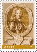 Commemorative postage stamp of Antonio Manoel de Vilhena